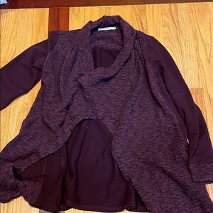 Max Jeans Women's Deep Purple Cardigan Sweater